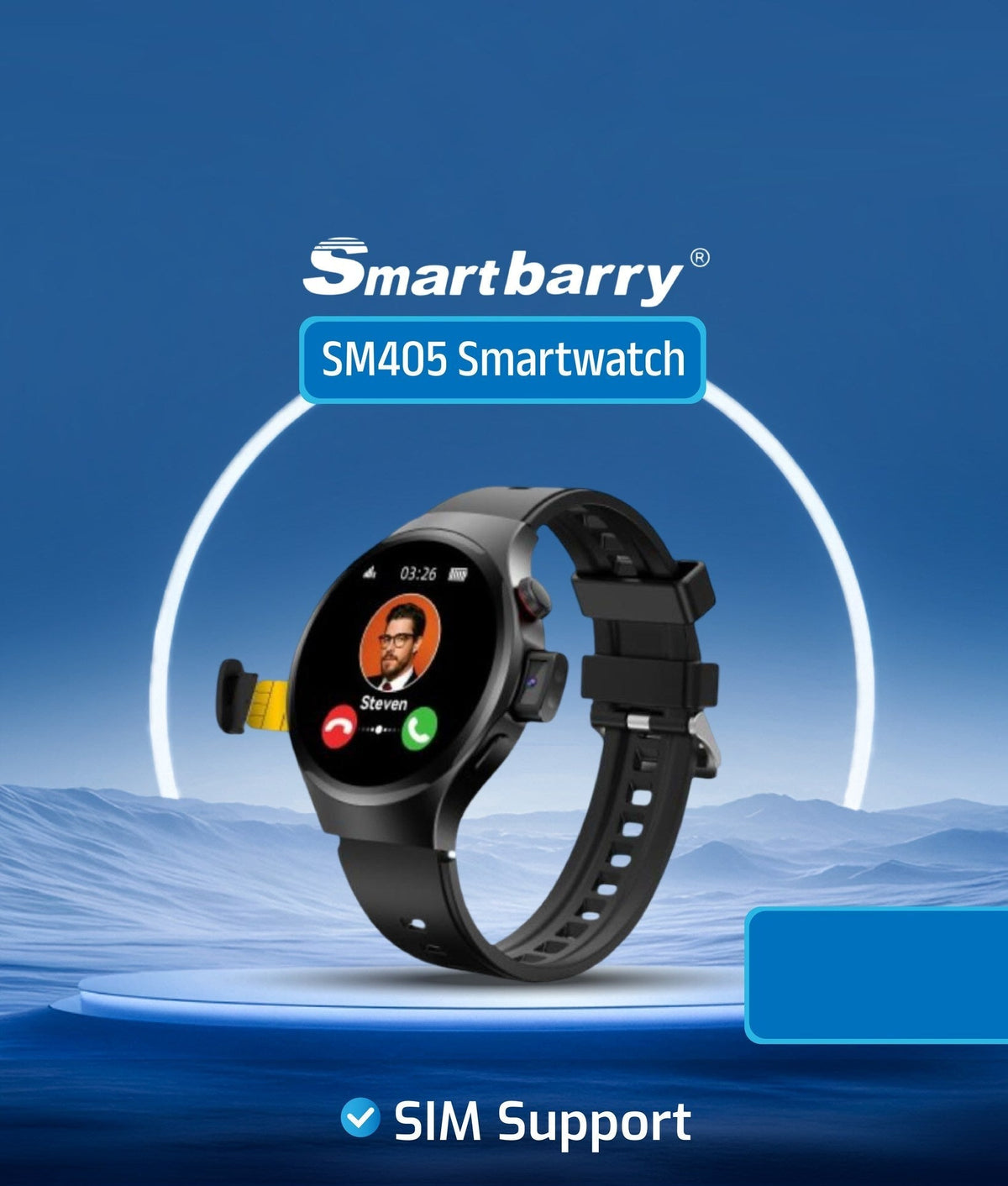 Smartbarry - SM405 Smart Calling Watch | Qamaira UAE