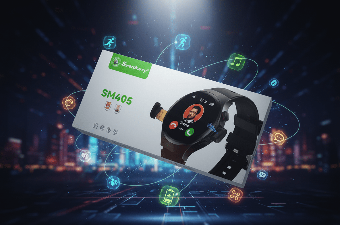 Smartbarry - SM405 Smart Calling Watch - details | Qamaira UAE