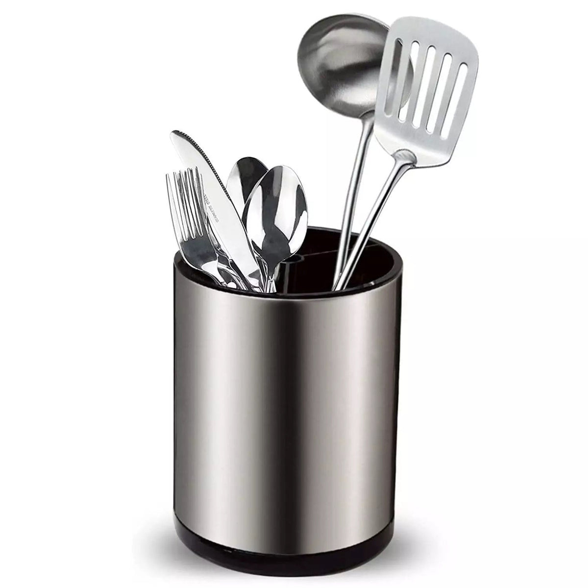 Stainless Steel Rotating Utensil Bucket