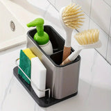 Stainless steel sink caddy