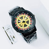 Stylish Roulette Dial Wrist Watch – details