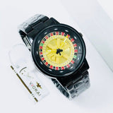 Stylish Roulette Dial Wrist Watch – front view