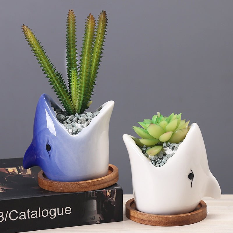 Succulent Pot Creative Cartoon Ceramic Flower Pots – main view