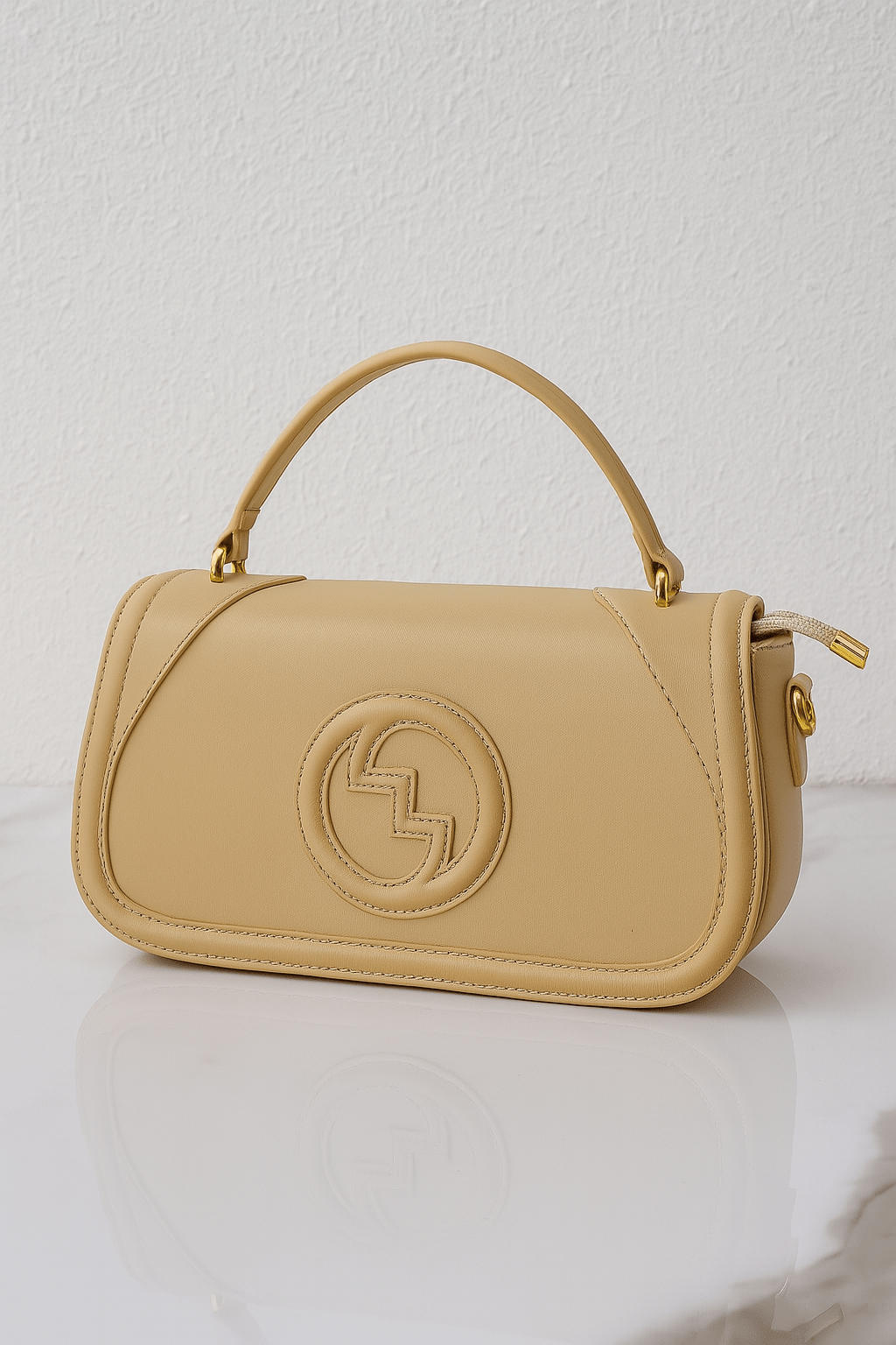 Textured Top-Handle Shoulder Bag – main view