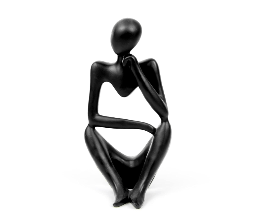 Thinking Man Art Sculpture – details