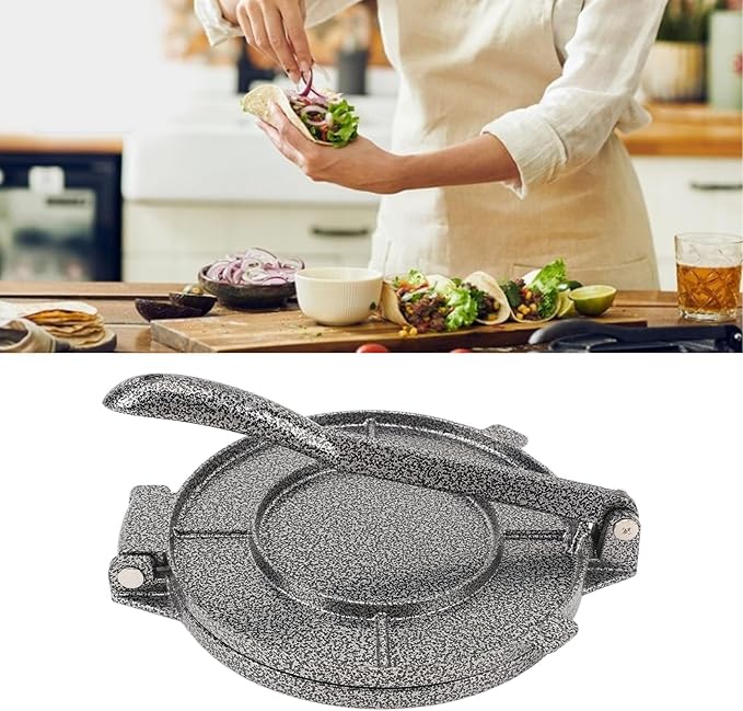Traditional Tortilla Press – in use
