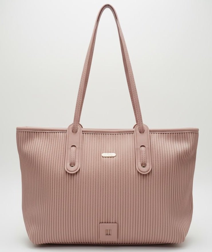 Vertical Ribbed Tote Bag – details