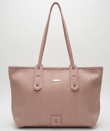 Vertical Ribbed Tote Bag – details