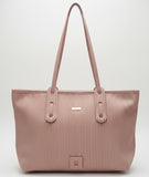 Vertical Ribbed Tote Bag – details