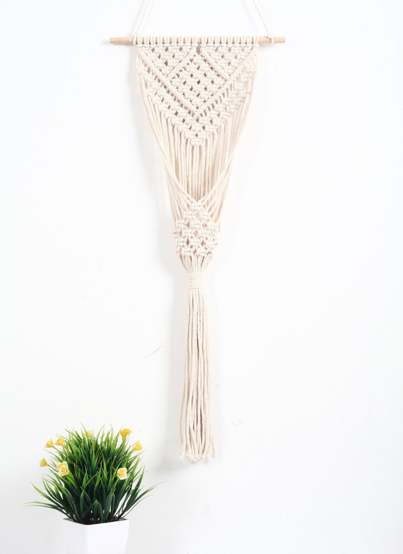 Woven Net Bag Flower Basket Wall Decoration Flower Shop – front view