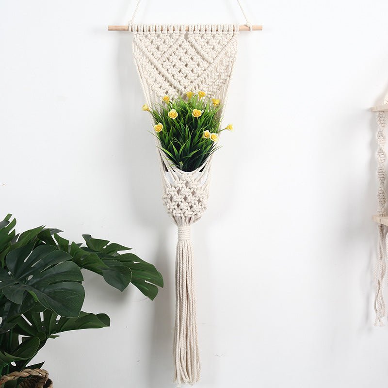 Woven Net Bag Flower Basket Wall Decoration Flower Shop – details