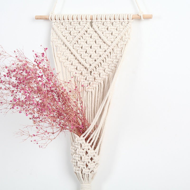 Woven Net Bag Flower Basket Wall Decoration Flower Shop – in use